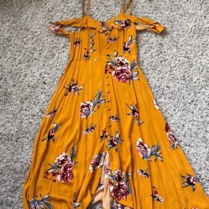 Beautiful Yellow asymmetrical dress